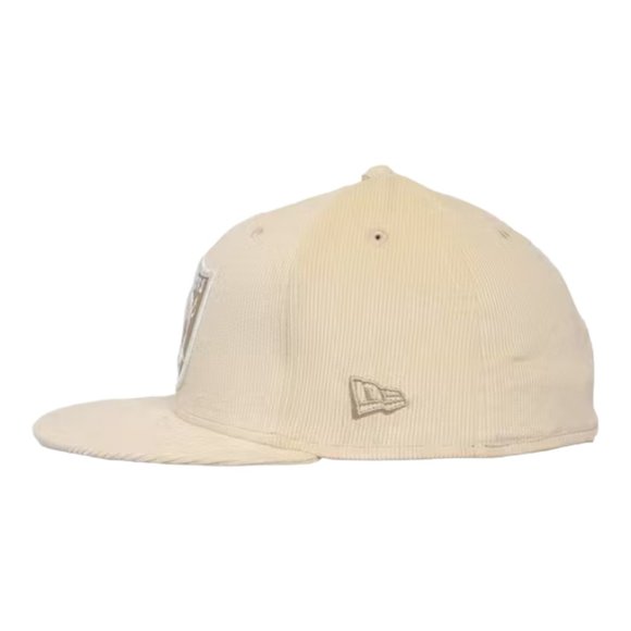 New Era Oakland Vegas Raiders Corduroy 59FIFTY Fitted Hat Superbowl Patch - Picture 7 of 9